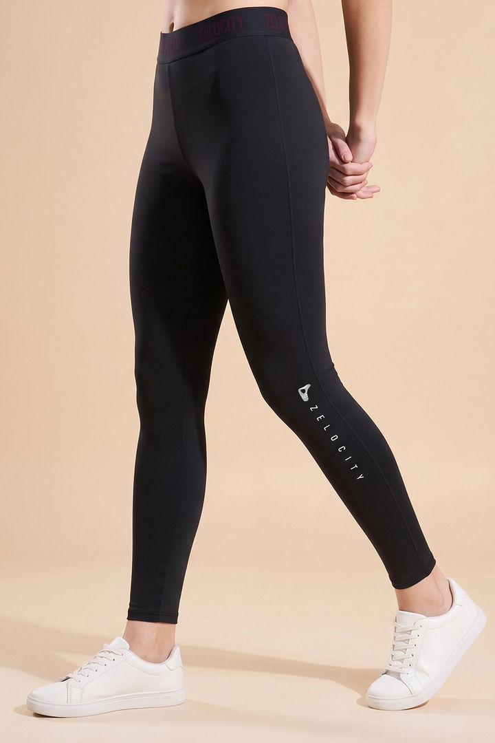 Zelocity Quick Dry Gym Leggings - Jet Black — image 3